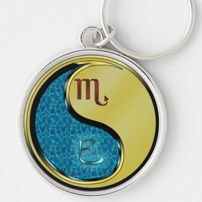 Chaveiro Scorpio e Cobra de metal (Frente)