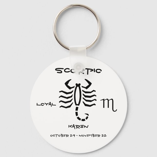 Chaveiro Scorpio Personalizado (Frente)