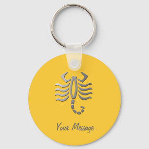 Chaveiro Scorpio Zodiac - Teclado Silver Sinal de Estrela