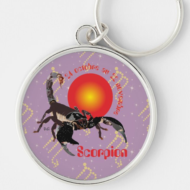 Chaveiro Scorpion 24 octobre au 22 novembre Porte-clés (Frente)