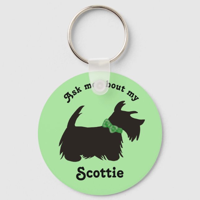 Chaveiro Scottie dog Chaveiro, Scottish Terrier dog (Frente)