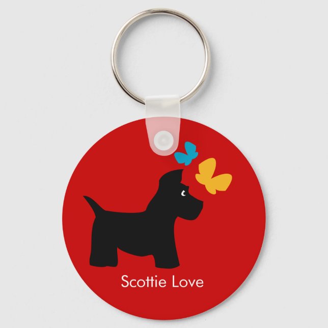 Chaveiro Scottie Dog Love (Frente)