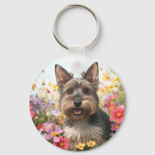 Chaveiro Scottie Power com Flores de Maio
