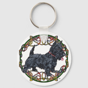 Chaveiro Scottish Terrier Celtic Knotwork