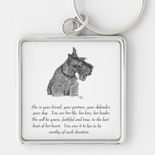 Chaveiro Scottish Terrier Keepsakes - FEMALE (Frente)