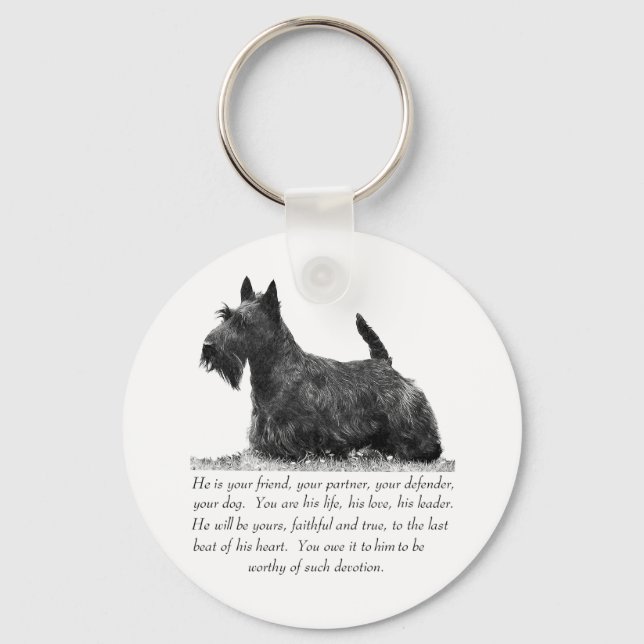 Chaveiro Scottish Terrier Keepsasael - Cachorro MALE (Frente)