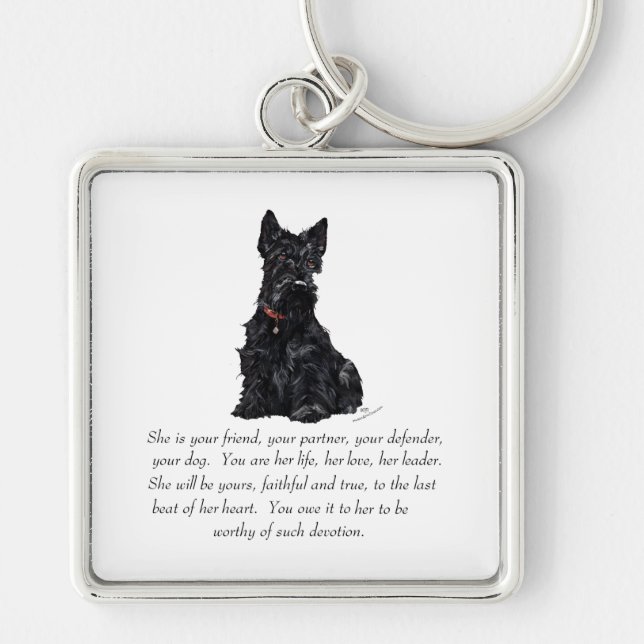 Chaveiro Scottish Terrier Keepsasasakr - FEMALE (Frente)