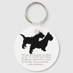 Chaveiro Scottish Terriers Keepsasakr - Cães MALE