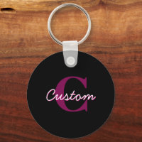Script Personalizável de Monograma Cor-de-Rosa e P