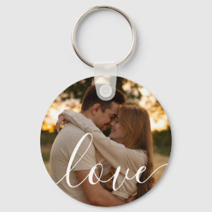 Chaveiro Script Simples e Elegante Casal 2 Fotos