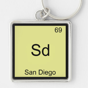 Chaveiro Sd - Camiseta do Elemento Divertido de Química de 