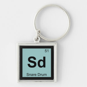 Chaveiro Sd - Símbolo de Mesa Periódico de Química do Ta