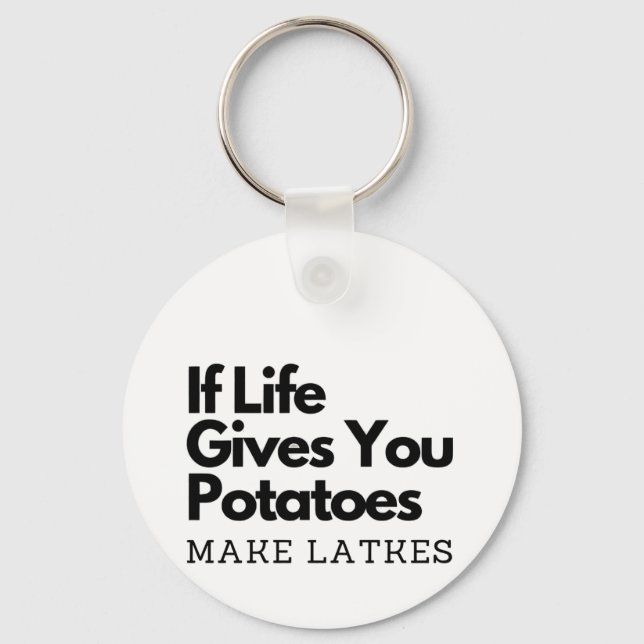 Chaveiro Se a vida te dá uma batata faz um latão (Frente)
