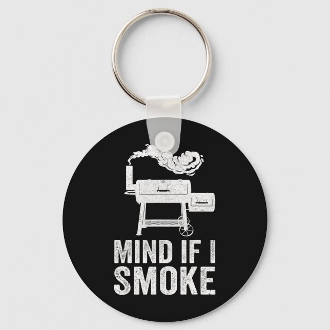 Chaveiro Se Importa Se Eu Fumar Churrasco Engraçado Fumando (Frente)