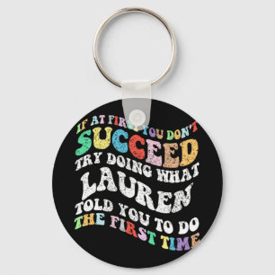 Chaveiro Se, no início, você não tiver sucesso, tente fazer