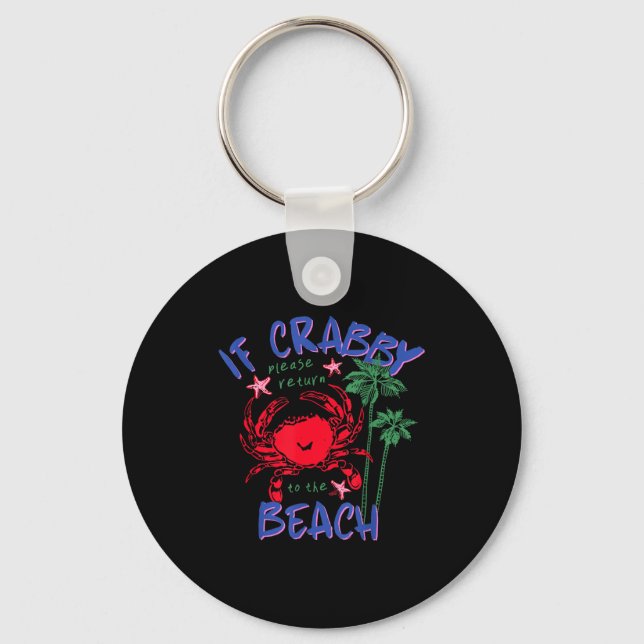 Chaveiro Se rabugento volte para a praia havaí verão (Frente)