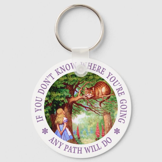 Chaveiro Se você não sabe para onde vai... (Frente)