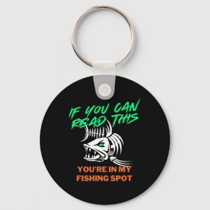 Chaveiro Se Você Pode Ler Meu Local de Pesca Camiseta Mascu