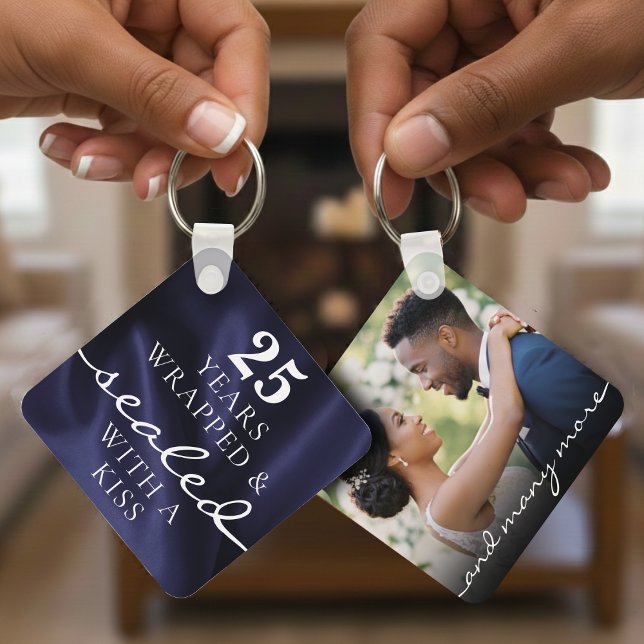 Chaveiro Sealed with a Kiss Blue 25th Birthday Anniversary (Criador carregado)