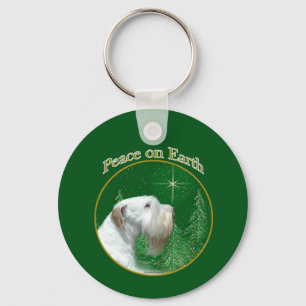 Chaveiro Sealyham Terrier Peace on Earth