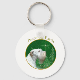 Chaveiro Sealyham Terrier Peace on Earth
