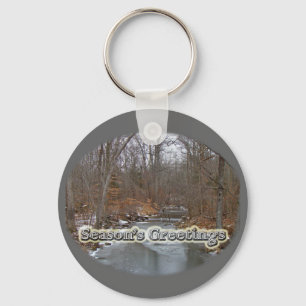 Chaveiro Season's Greetings Deep Creek in Ice