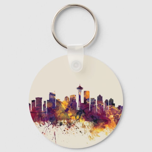 Chaveiro Seattle Washington Skyline (Frente)