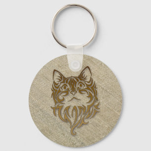 Chaveiro seda crua para o gatinho