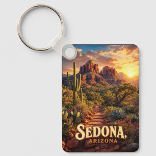 Chaveiro Sedona Arizona Pôr do Sol Rocha Vermelha Deserto V