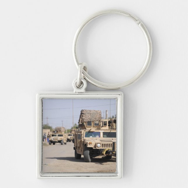 Chaveiro Segurança de conduta da Humvee durante uma patrulh (Frente)