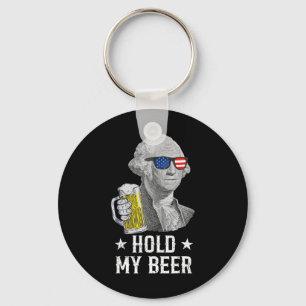 Chaveiro Segure Minha Cerveja George Washington Patriota En