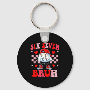 Chaveiro Seis sete 67 bruh 6 7 meme beisebol sorvete goteja
