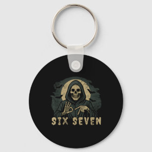 Chaveiro Seis Sete 67 Ceifador Halloween Esqueleto Mão S
