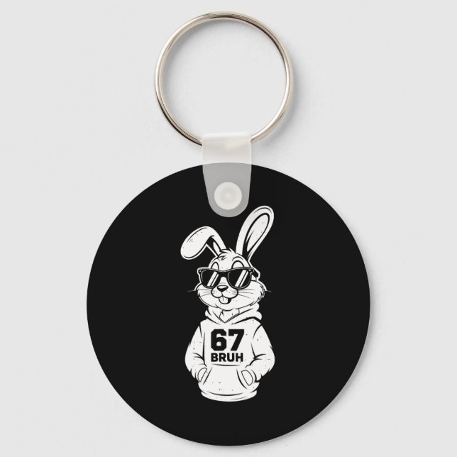 Chaveiro Seis Sete 67 Coelhozinho Para Crianças Meninas Men (Frente)