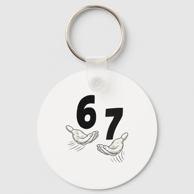 Chaveiro Seis Sete 67 Mãos 6 7 Crianças 67 Adolescentes 6-7 (Frente)