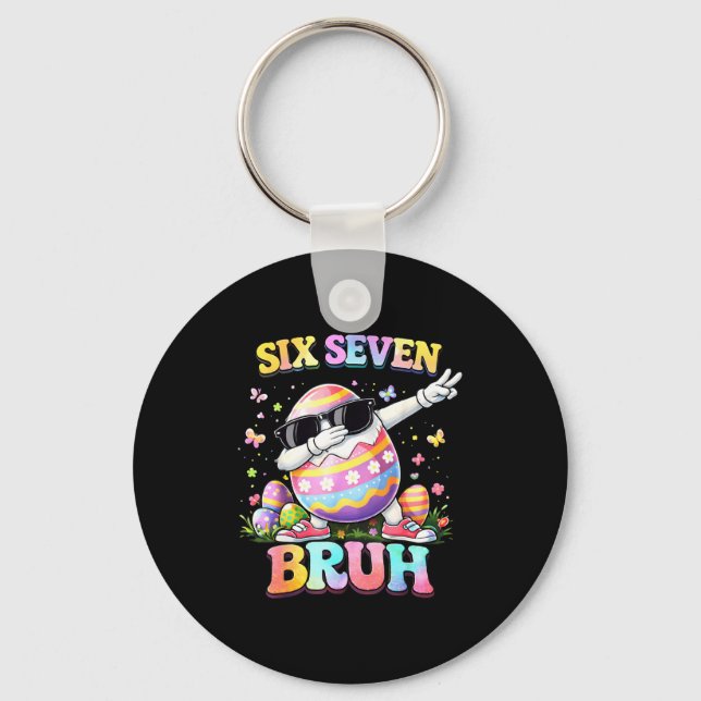 Chaveiro Seis sete 67 meme dia de páscoa ovo 6 7 adolescent (Frente)