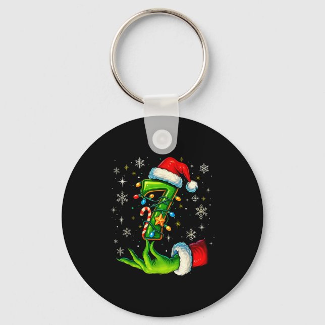 Chaveiro Seis Sete 67 Meme Divertido Natal Casal Combinando (Frente)