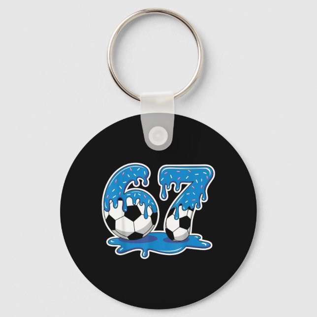 Chaveiro Seis Sete Futebol Sorvete Gotejamento Design Engra (Frente)