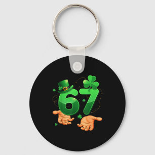 Chaveiro Seis Sete Meme 67 Dia de São Patrício Trevos Homen