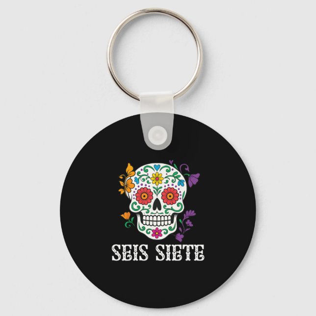 Chaveiro Seis Sete Mexicano Los Muertos Calaveras Açúcar Sk (Frente)