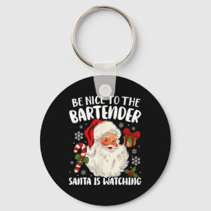 Chaveiro Seja Bom Para Os Papais noeis De Bartender Ver O C