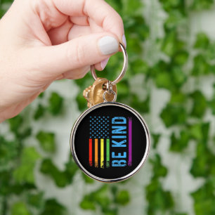 Chaveiro Seja Gentil Lgbt Lgbtq Orgulho Gay Arco-íris