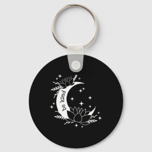 Chaveiro Seja Gentil Luna e Flor de Lótus Lua Ioga Meditaçã