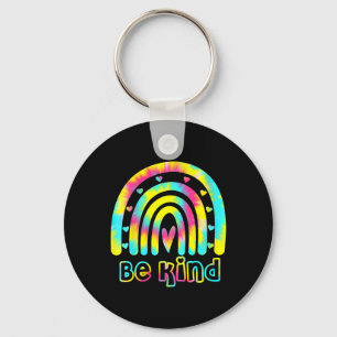 Chaveiro Seja Gentil Tie Dye Arco-íris Gentileza Conscienti