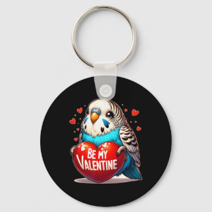Chaveiro Seja Meu Budgie no Dia dos Namorados Coração 