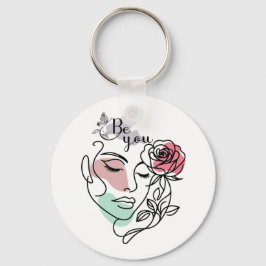 Chaveiro Seja Você A Encarar Arte A Mão