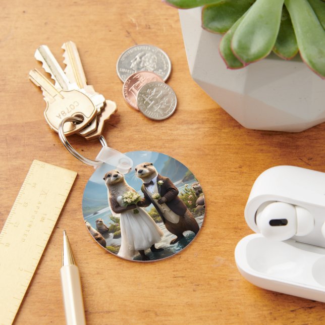 Chaveiro **"Selado com um Beijo: Totalmente apaixonado"** (Mesa)