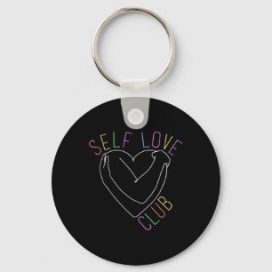 Chaveiro Self Love Club Mental Health Awarting Line Art Fo