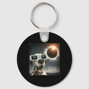 Chaveiro Selfie Dalmaciano Mens Cão Eclipse Solar