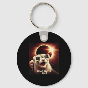 Chaveiro Selfie Ferret Kids Mens Solar Eclipse Ferret